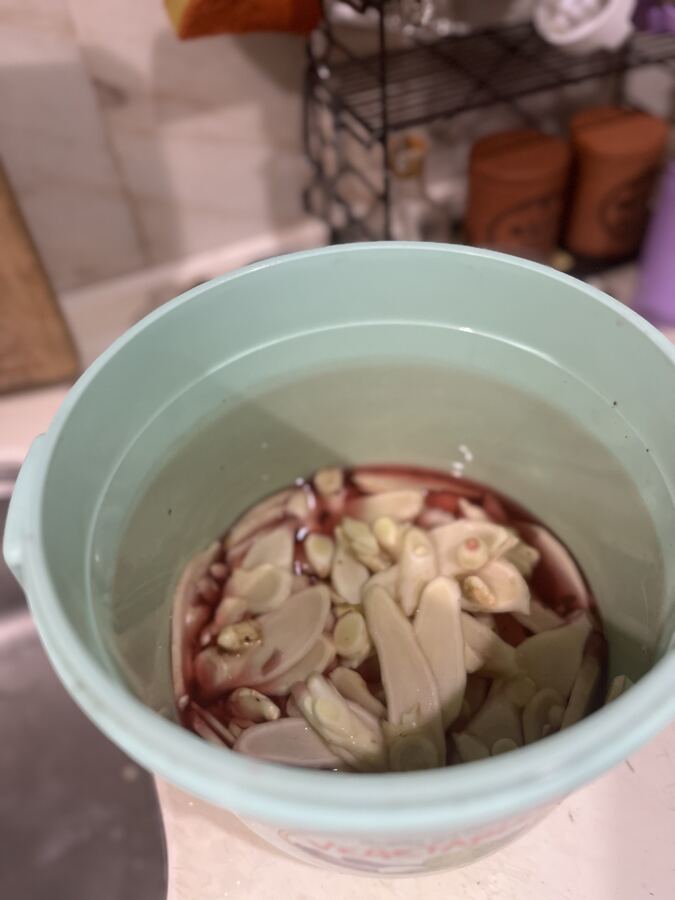 梅酢に漬けた紅生姜